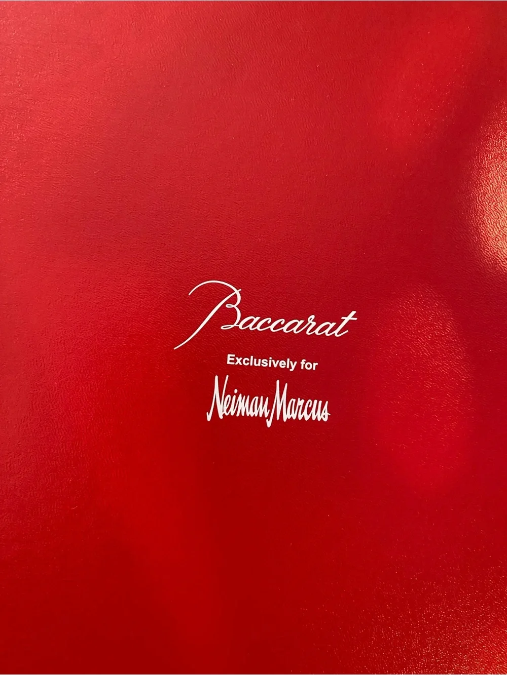 Set of 2 Neiman Marcus x Baccarat Château Red Wine Glasses with Baccarat box